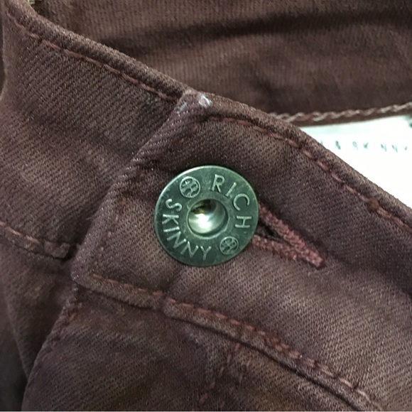 Rich & Skinny Brown Jeans Size 27 - Picture 7 of 7